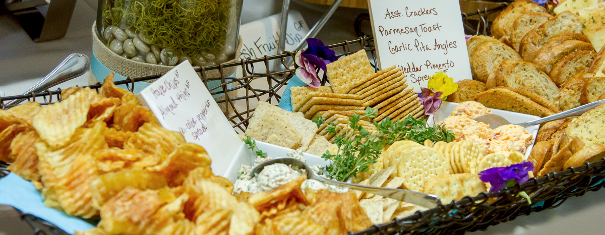 Catering Chips, Toast, Crackers, Dip