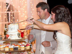 Wedding Reception Cake Cutting - Grand Rapids