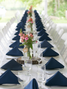 Wedding Catering Table Settings