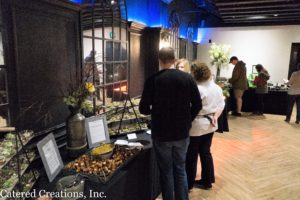 Chef Janell with clients at the Spring Tasting Event